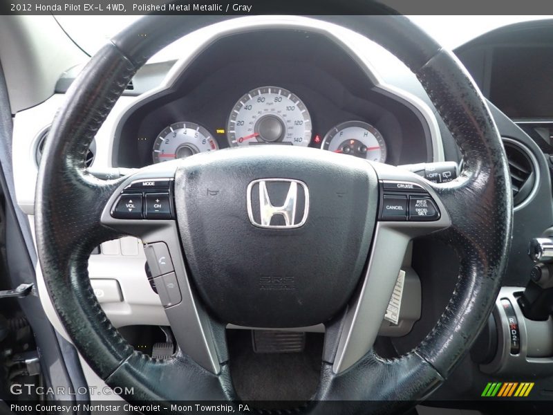 Polished Metal Metallic / Gray 2012 Honda Pilot EX-L 4WD