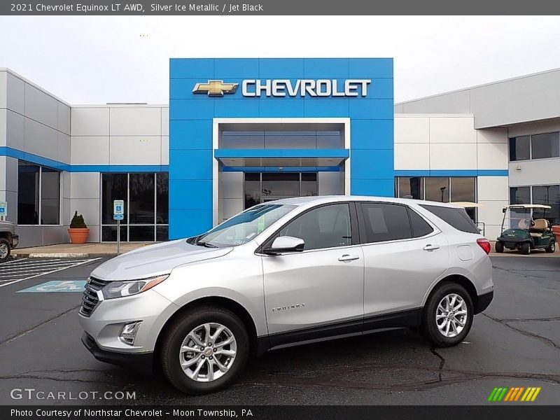 Silver Ice Metallic / Jet Black 2021 Chevrolet Equinox LT AWD