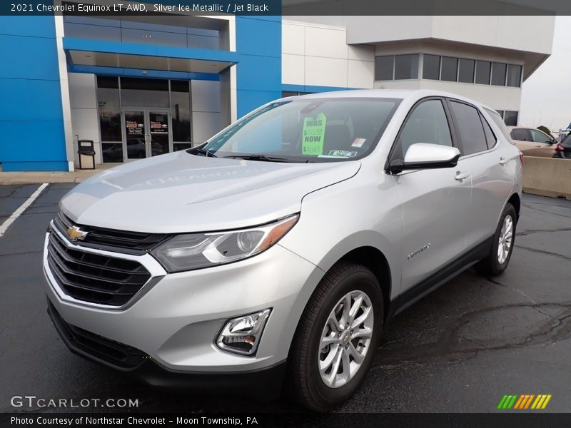 Silver Ice Metallic / Jet Black 2021 Chevrolet Equinox LT AWD