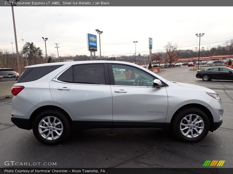 Silver Ice Metallic / Jet Black 2021 Chevrolet Equinox LT AWD