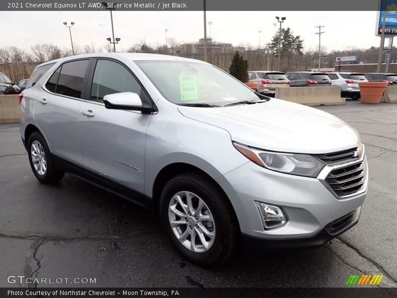 Silver Ice Metallic / Jet Black 2021 Chevrolet Equinox LT AWD