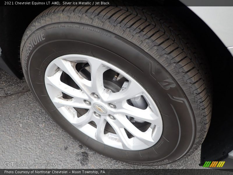 Silver Ice Metallic / Jet Black 2021 Chevrolet Equinox LT AWD