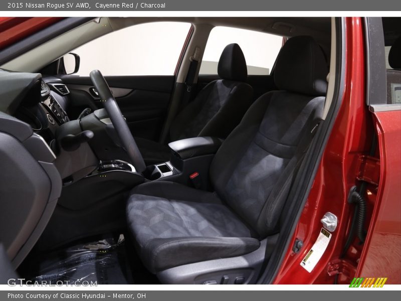 Cayenne Red / Charcoal 2015 Nissan Rogue SV AWD
