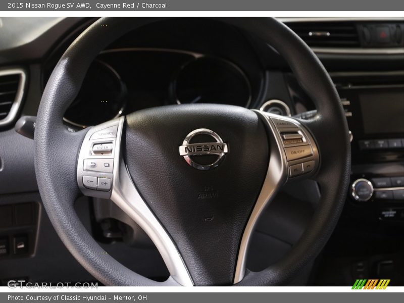 Cayenne Red / Charcoal 2015 Nissan Rogue SV AWD