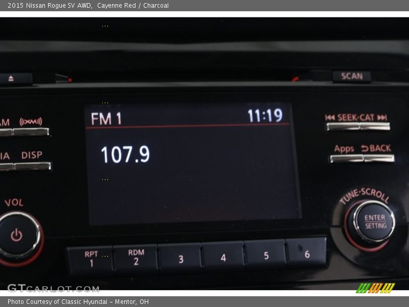 Cayenne Red / Charcoal 2015 Nissan Rogue SV AWD