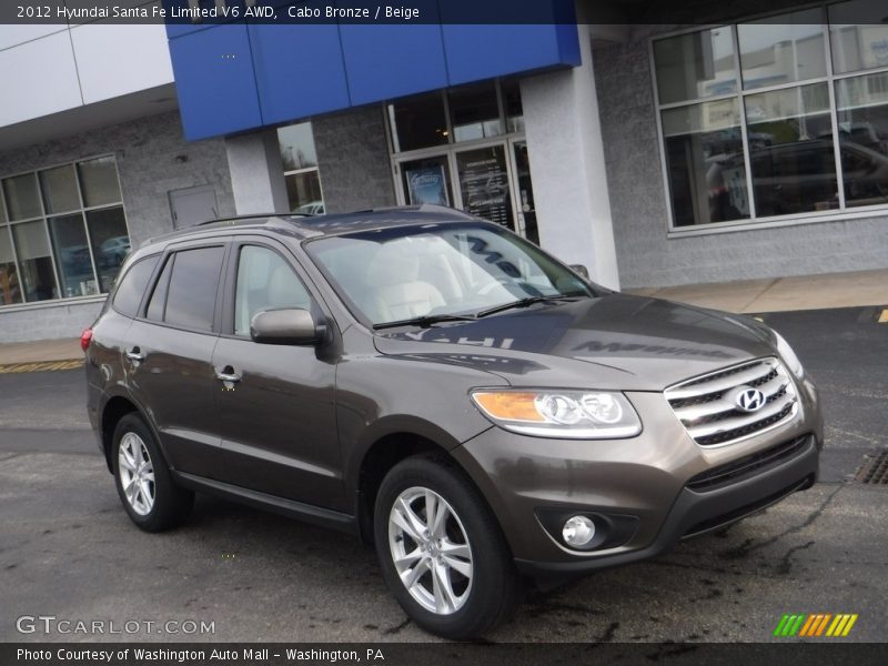Cabo Bronze / Beige 2012 Hyundai Santa Fe Limited V6 AWD
