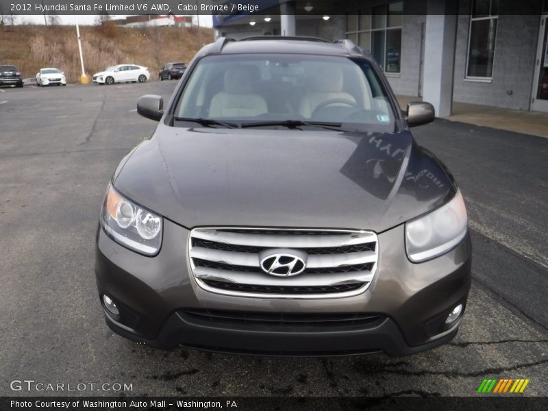 Cabo Bronze / Beige 2012 Hyundai Santa Fe Limited V6 AWD