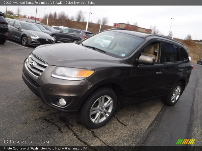 Cabo Bronze / Beige 2012 Hyundai Santa Fe Limited V6 AWD