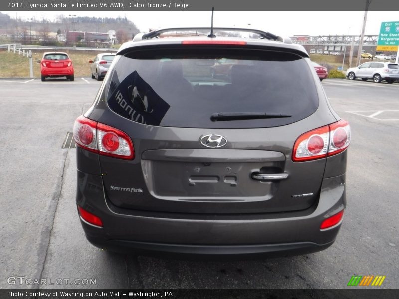 Cabo Bronze / Beige 2012 Hyundai Santa Fe Limited V6 AWD