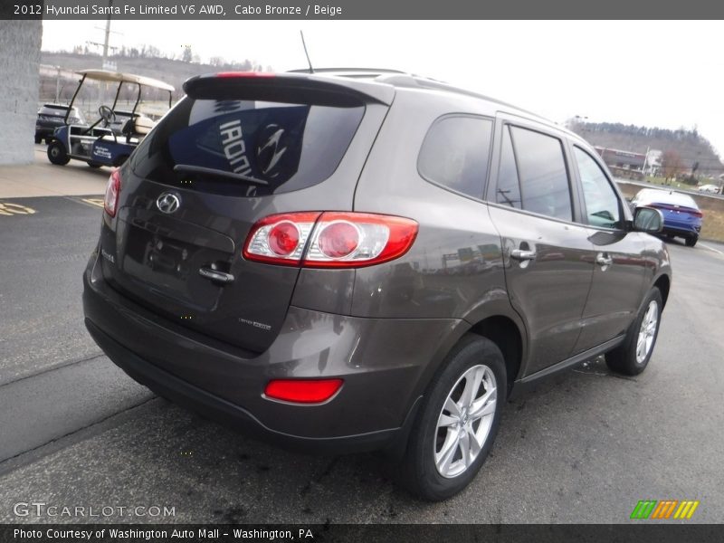 Cabo Bronze / Beige 2012 Hyundai Santa Fe Limited V6 AWD