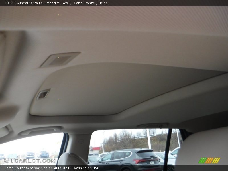 Cabo Bronze / Beige 2012 Hyundai Santa Fe Limited V6 AWD