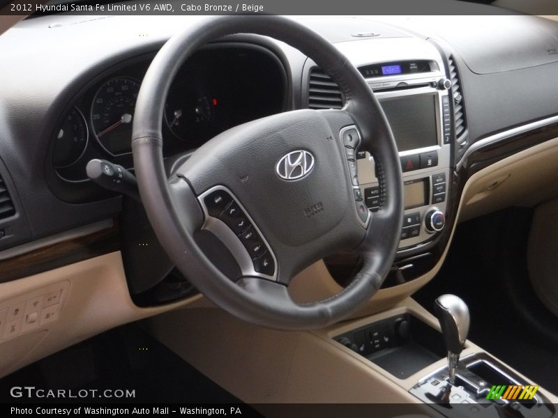 Cabo Bronze / Beige 2012 Hyundai Santa Fe Limited V6 AWD