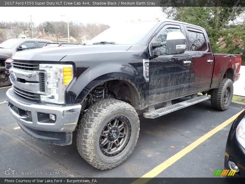 Shadow Black / Medium Earth Gray 2017 Ford F350 Super Duty XLT Crew Cab 4x4