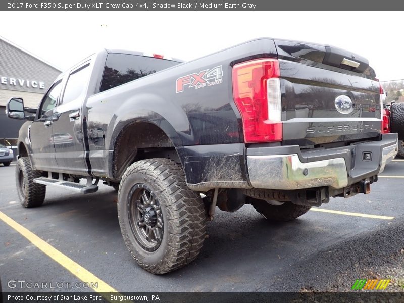 Shadow Black / Medium Earth Gray 2017 Ford F350 Super Duty XLT Crew Cab 4x4