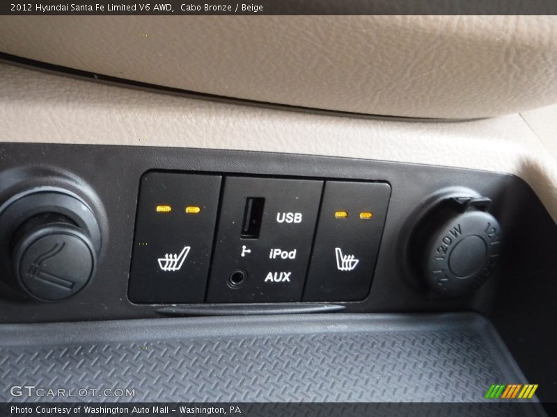Cabo Bronze / Beige 2012 Hyundai Santa Fe Limited V6 AWD