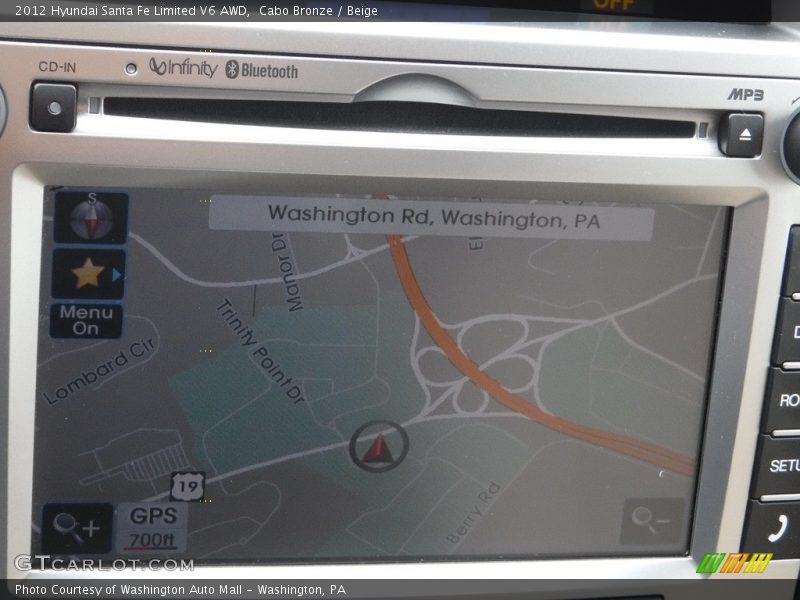 Cabo Bronze / Beige 2012 Hyundai Santa Fe Limited V6 AWD