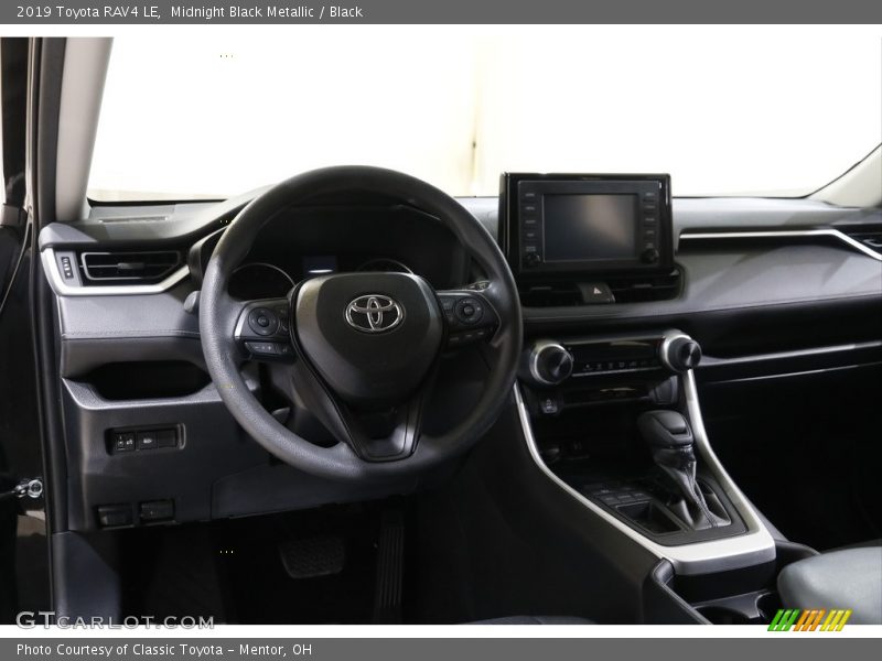 Midnight Black Metallic / Black 2019 Toyota RAV4 LE