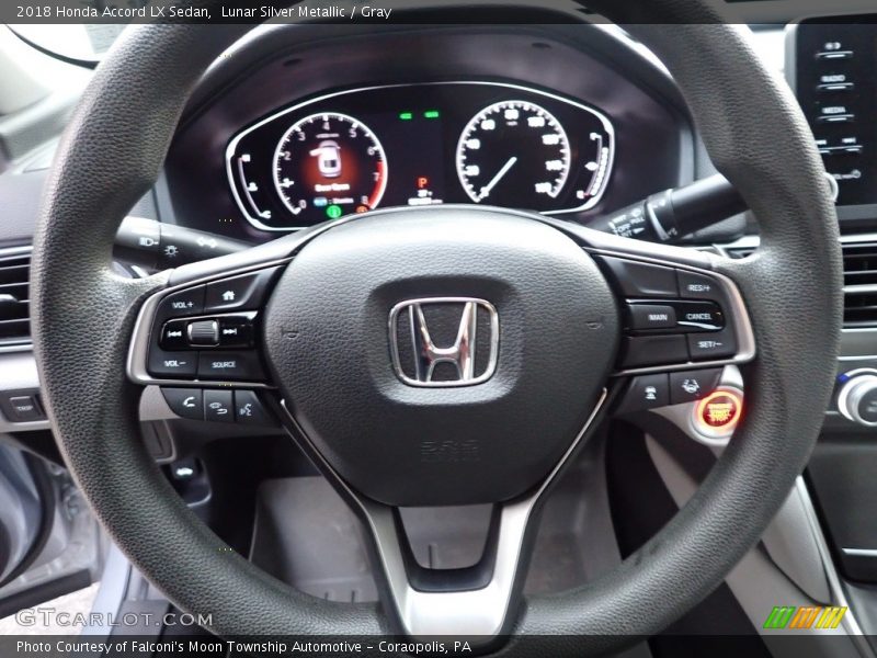 Lunar Silver Metallic / Gray 2018 Honda Accord LX Sedan
