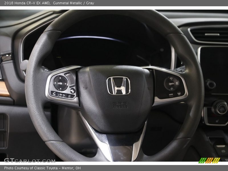 Gunmetal Metallic / Gray 2018 Honda CR-V EX AWD