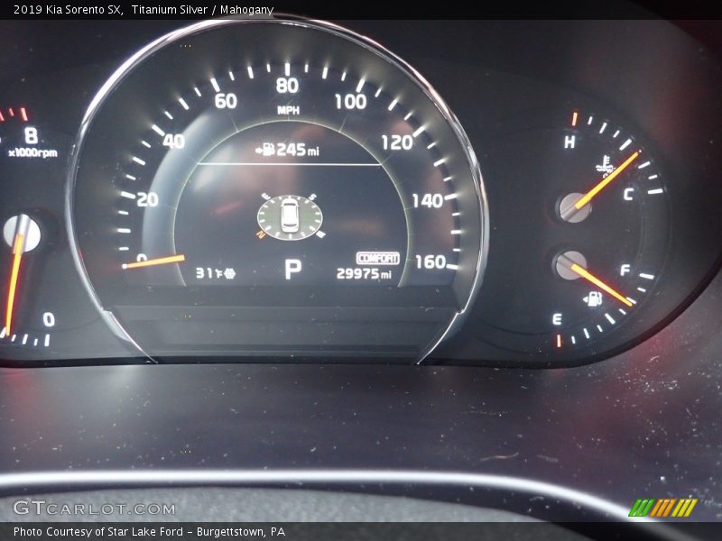 Titanium Silver / Mahogany 2019 Kia Sorento SX