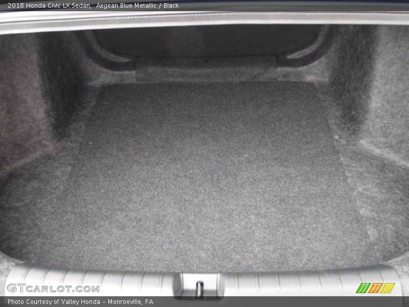 Aegean Blue Metallic / Black 2018 Honda Civic LX Sedan