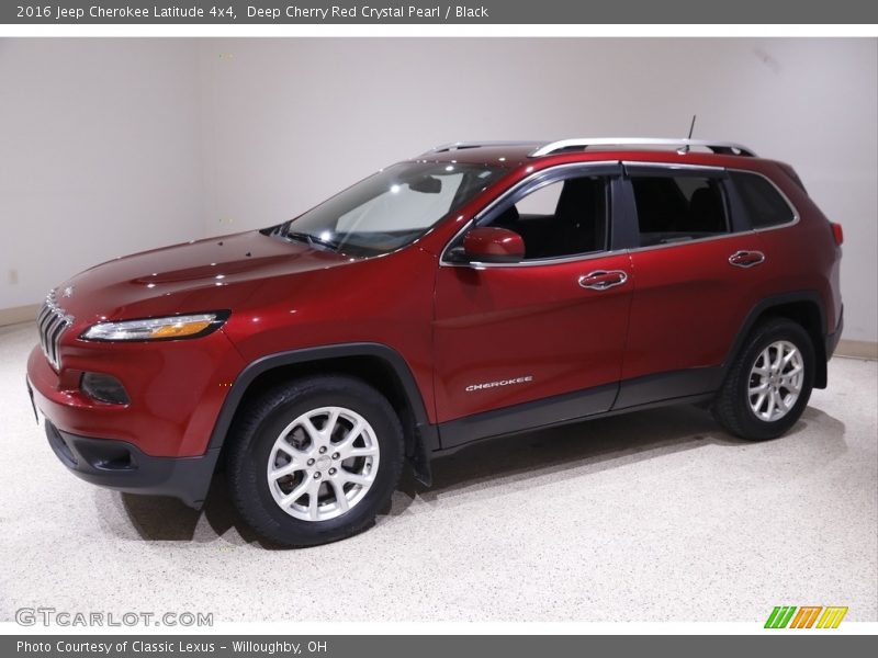 Deep Cherry Red Crystal Pearl / Black 2016 Jeep Cherokee Latitude 4x4