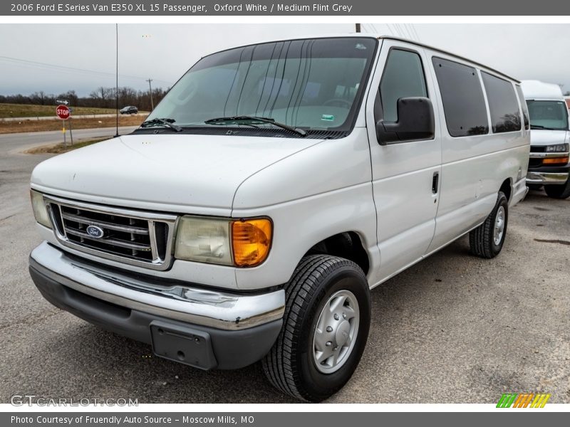 Oxford White / Medium Flint Grey 2006 Ford E Series Van E350 XL 15 Passenger
