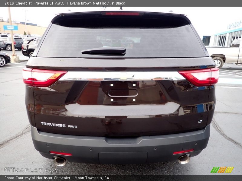 Havana Brown Metallic / Jet Black 2019 Chevrolet Traverse LT AWD