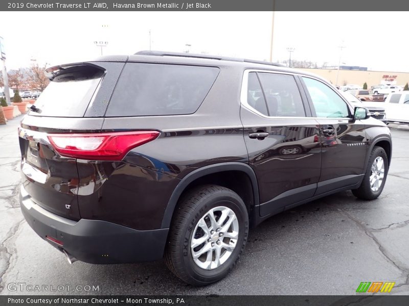 Havana Brown Metallic / Jet Black 2019 Chevrolet Traverse LT AWD