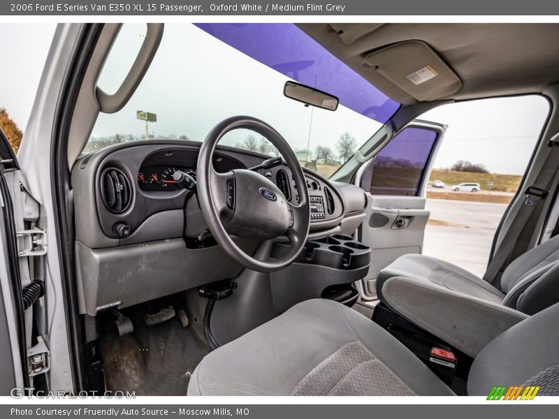 Oxford White / Medium Flint Grey 2006 Ford E Series Van E350 XL 15 Passenger
