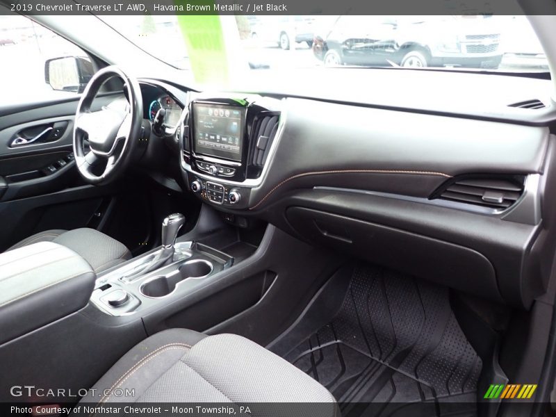 Havana Brown Metallic / Jet Black 2019 Chevrolet Traverse LT AWD