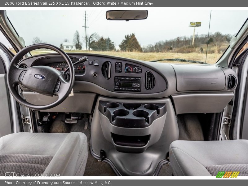 Oxford White / Medium Flint Grey 2006 Ford E Series Van E350 XL 15 Passenger
