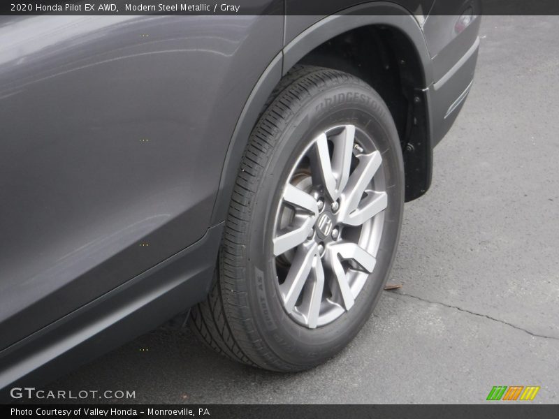 Modern Steel Metallic / Gray 2020 Honda Pilot EX AWD