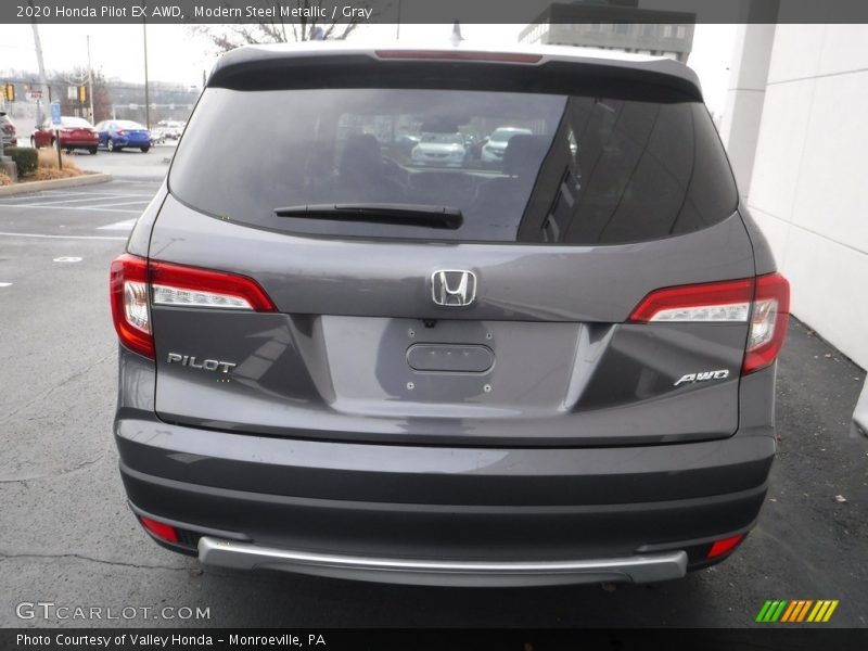 Modern Steel Metallic / Gray 2020 Honda Pilot EX AWD