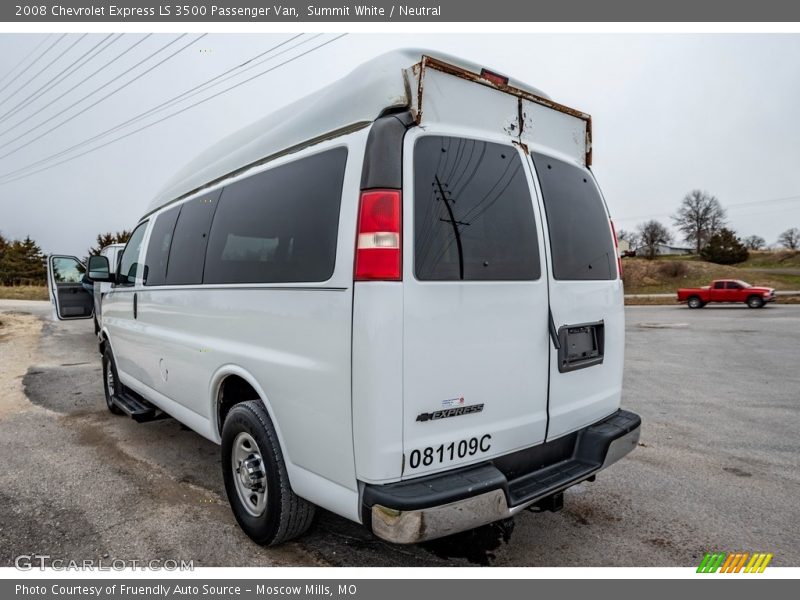 Summit White / Neutral 2008 Chevrolet Express LS 3500 Passenger Van
