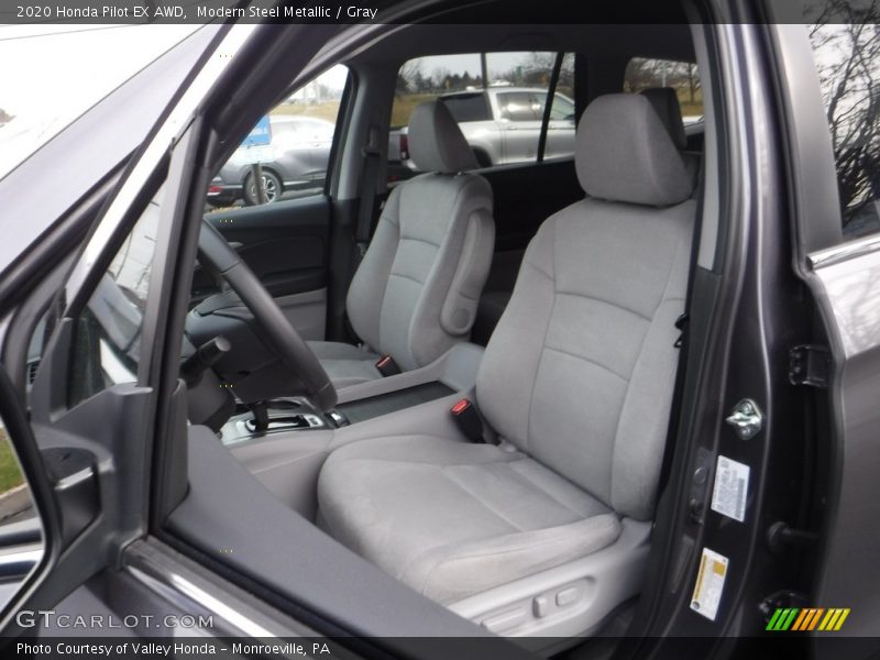 Modern Steel Metallic / Gray 2020 Honda Pilot EX AWD