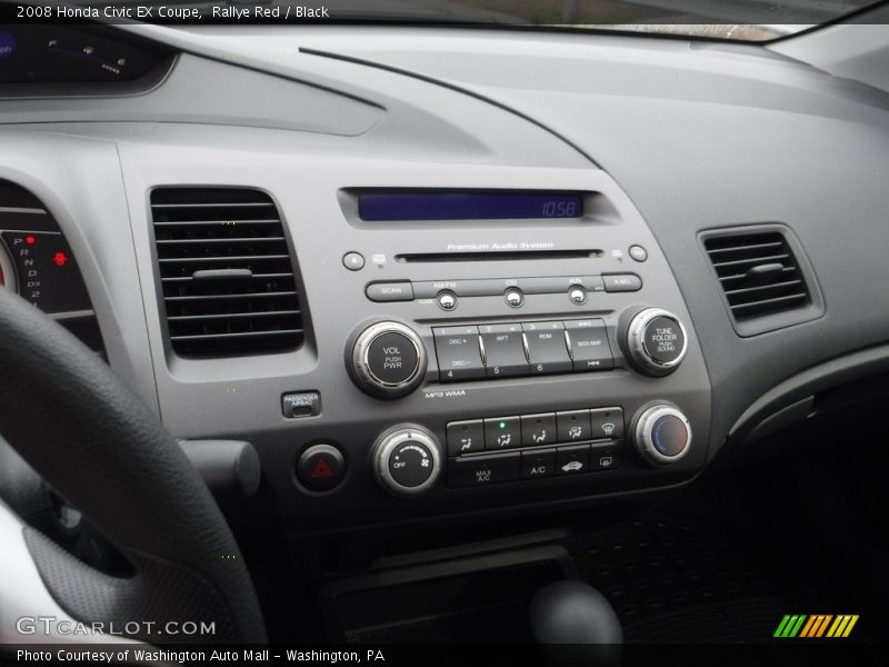 Rallye Red / Black 2008 Honda Civic EX Coupe