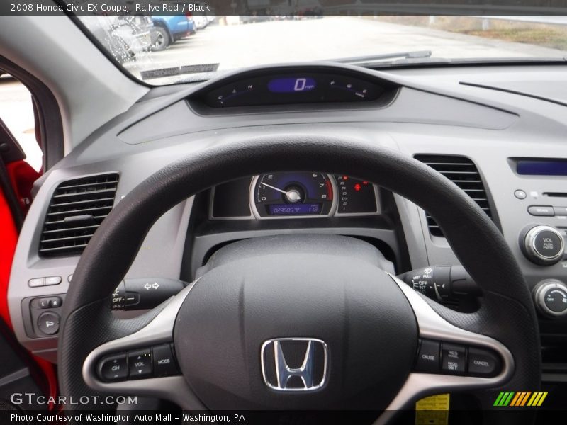 Rallye Red / Black 2008 Honda Civic EX Coupe
