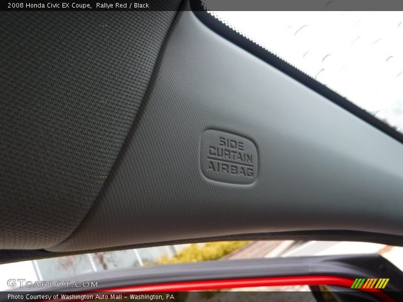 Rallye Red / Black 2008 Honda Civic EX Coupe