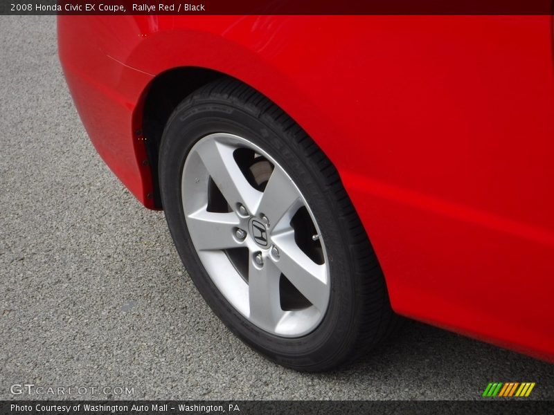 Rallye Red / Black 2008 Honda Civic EX Coupe