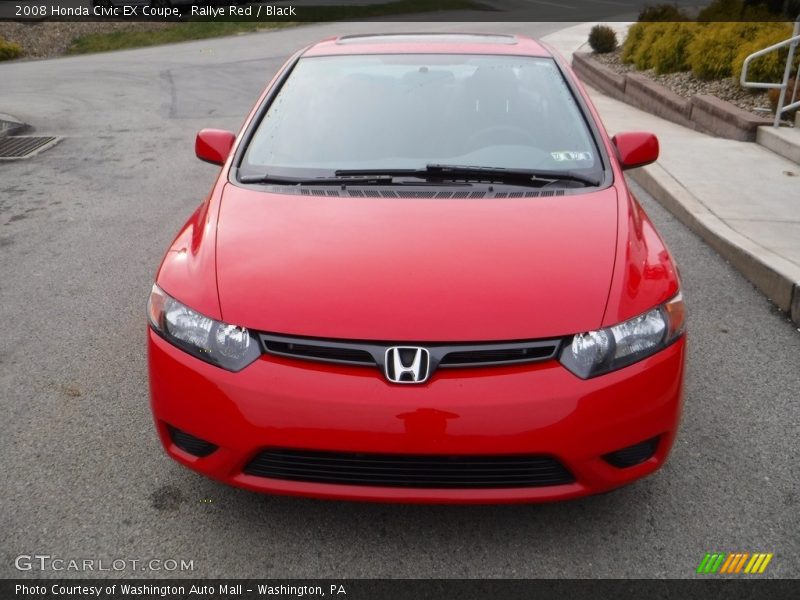 Rallye Red / Black 2008 Honda Civic EX Coupe