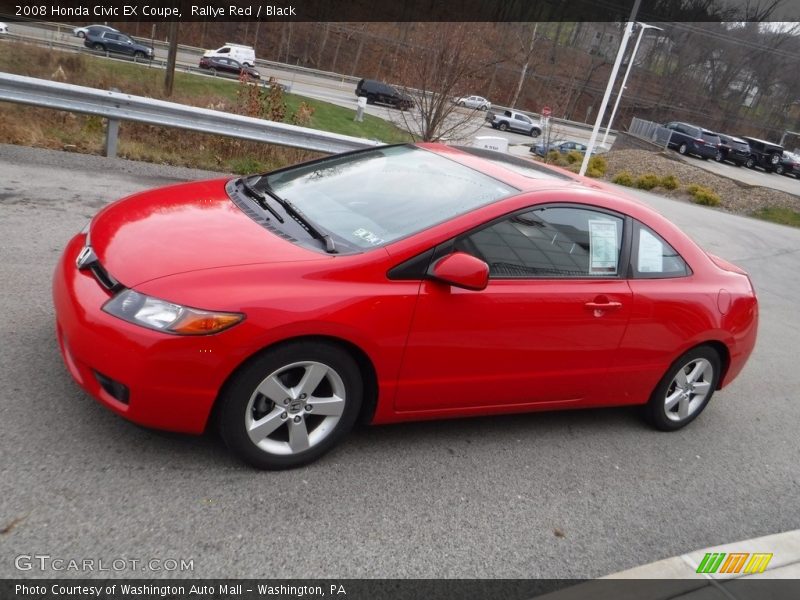 Rallye Red / Black 2008 Honda Civic EX Coupe