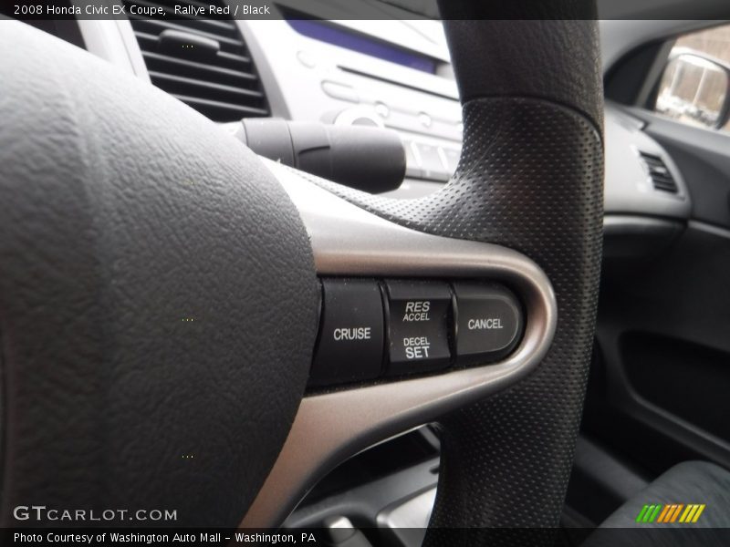 Rallye Red / Black 2008 Honda Civic EX Coupe