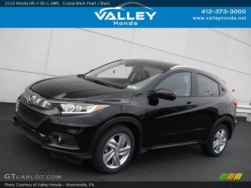 Crystal Black Pearl / Black 2019 Honda HR-V EX-L AWD
