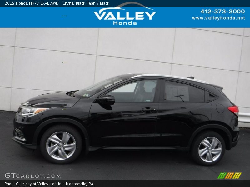 Crystal Black Pearl / Black 2019 Honda HR-V EX-L AWD