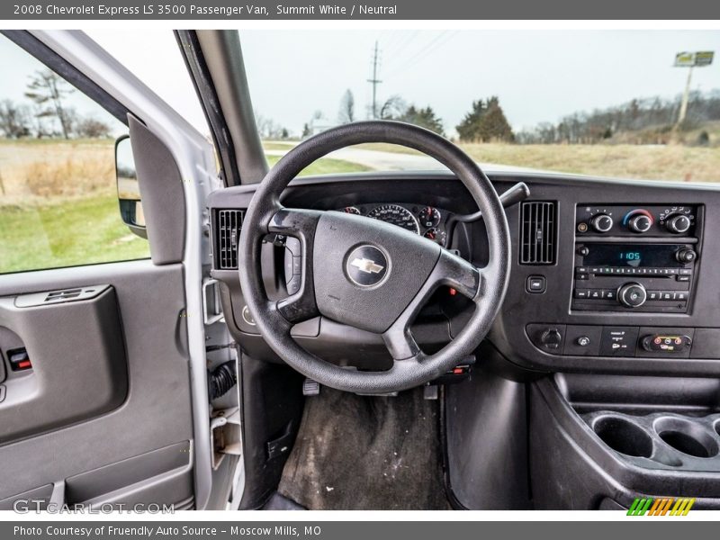 Summit White / Neutral 2008 Chevrolet Express LS 3500 Passenger Van