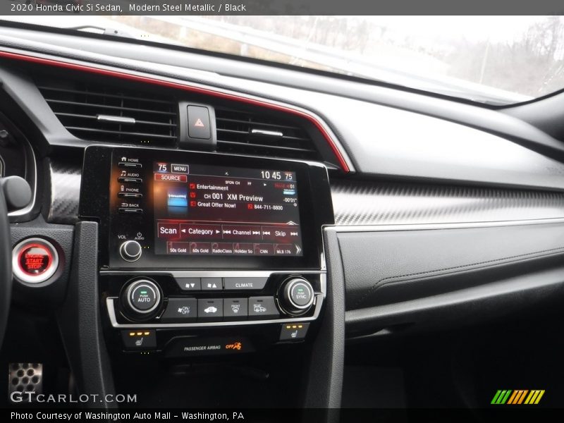 Modern Steel Metallic / Black 2020 Honda Civic Si Sedan