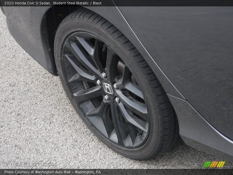 Modern Steel Metallic / Black 2020 Honda Civic Si Sedan