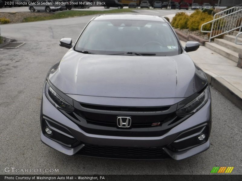 Modern Steel Metallic / Black 2020 Honda Civic Si Sedan