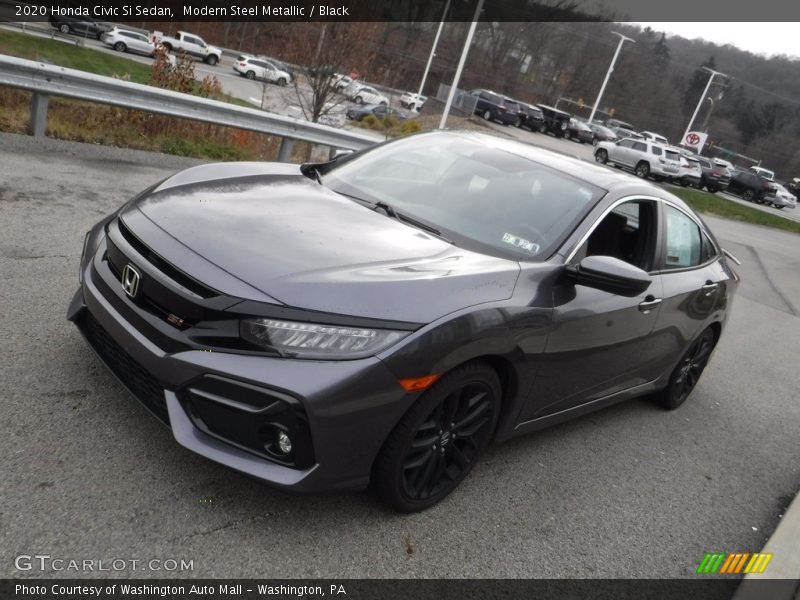 Modern Steel Metallic / Black 2020 Honda Civic Si Sedan